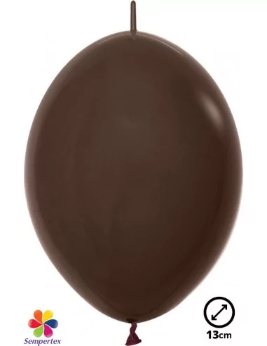 50 Ballons Sempertex Linkoloon Ø 13cm Fashion Chocolat