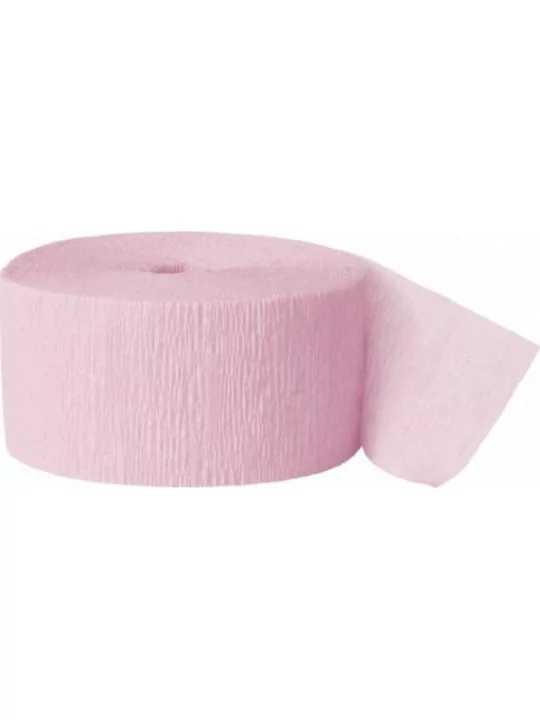 24m Krepp-Papierband rosa Saal Deko