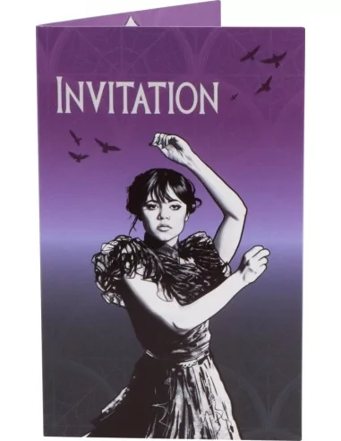 8 Cartons Invitation + Enveloppes Wednesday - 10cmx16cm