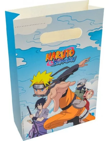 Set 4 Papier-Geschenktüten Naruto Shippuden - 15.8cmx23.6cm