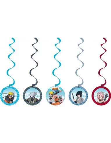 Set 5 Suspensionen Swirls Naruto Shippuden - Ø17cmx60cm