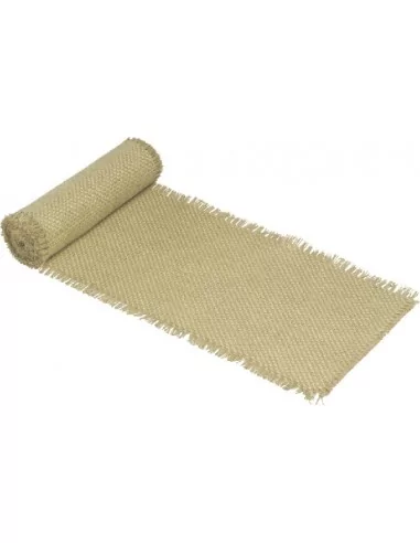 Chemin de Table Jute Tresse Naturel 30cmx3m