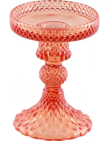 Porte Bougie Verre Tangerine Macarena Pm Ø8.8cmx11.8cm