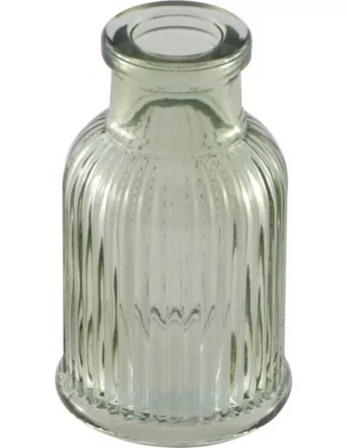 Mini Vase Glas Strie Grün Salbei Ballade Ø4.3cmx7.4cm