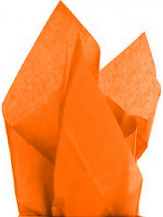 10 Blätter Seidenpapier Orange Festartikel