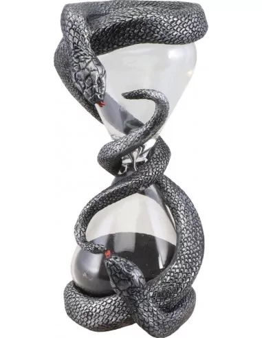 Sablier Serpents Noirs 9.5cmx8cmx17.5cm