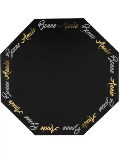 6 Sets de Table noir -Bonne Année-