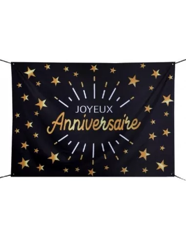 Grooser Banner -Joyeux Anniversarie- 210cm