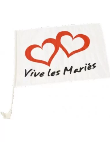 Autoflagge -vive Les Maries- 50cm