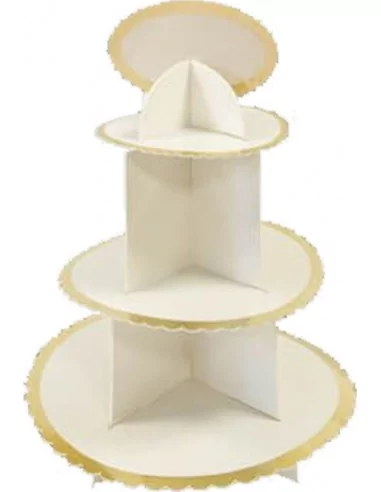 Halter Cup Cakes 38cm Metallisierte Ränder gold