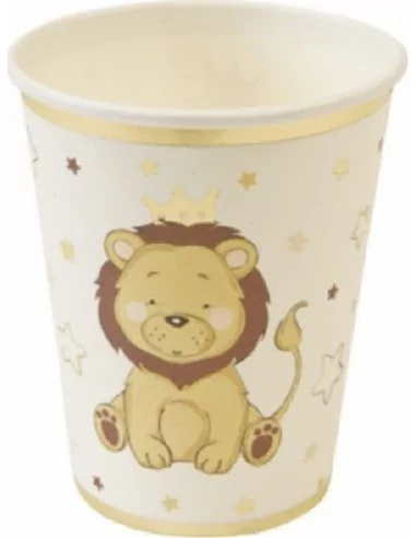 6 Gobelets carton Lion Couronne 250ml