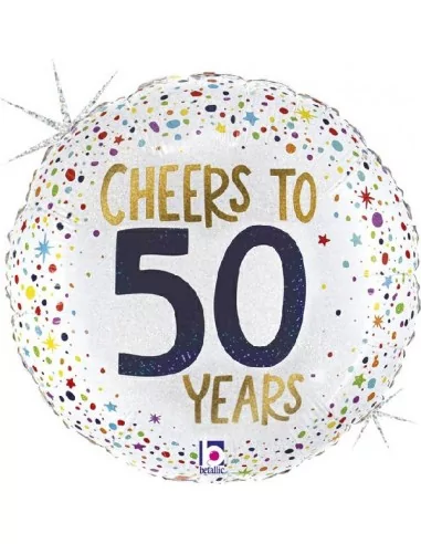 Ballon alu 38cm -Cheers to 50 years-