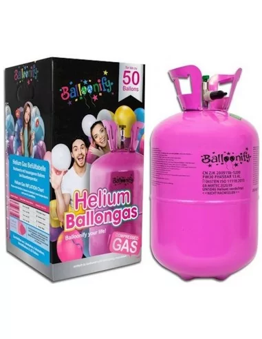 Bonbonne jetable d'hélium 0.4 m3 pour 50 ballons 23cm