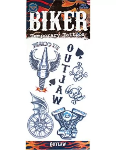 Tatouage de personnage FX Biker - Outlaws