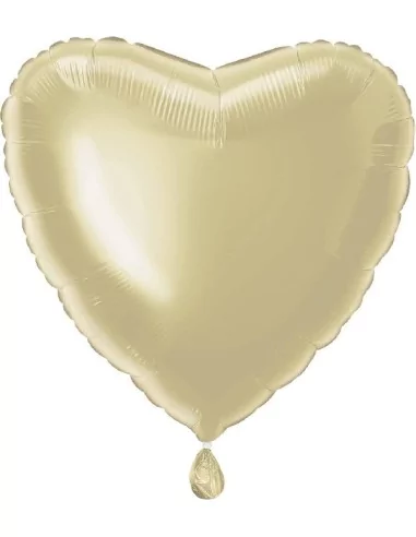 Ballon alu Coeur 38cm or