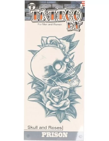 Prison Tattoo FX Skull and Roses