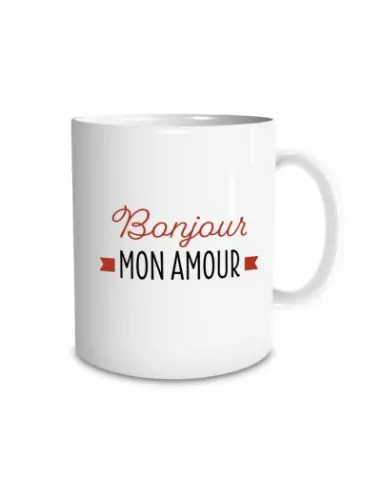 Mug -Bonjour mon amour- 9.5cm