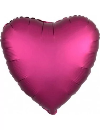 Ballon alu Coeur fuchsia Satin 38cm