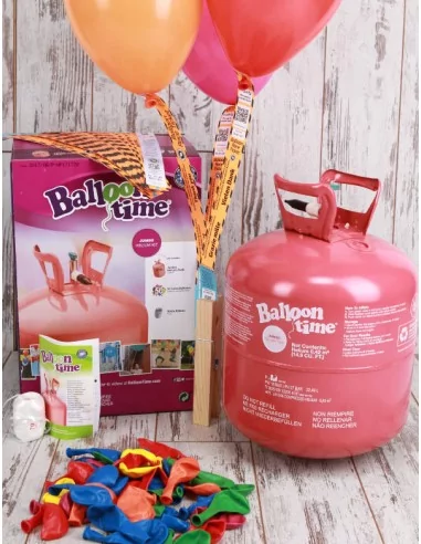 Kit Lâcher de 100 Ballons Coeur 33cm rouge