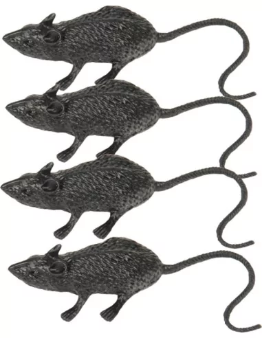 Assortiment 4 Rats de 6cm