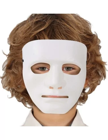 Weisse pvc maske kind