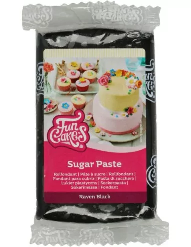 FunCakes Pâte à Sucre Raven Black 250 g