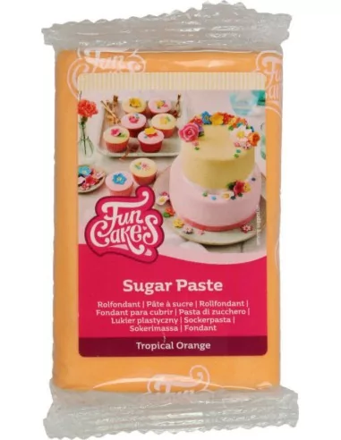 FunCakes Pâte à Sucre Tropical Orange 250 g