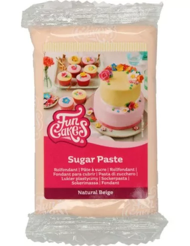 FunCakes Pâte à Sucre Naturel Beige 250 g