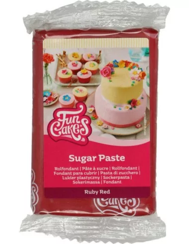 FunCakes Pâte à Sucre Ruby Red 250 g