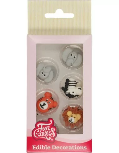 FunCakes Zucker Dekorationen Safaritiere Set/12