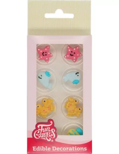 FunCakes Décors en Sucre Animaux marins Set/8