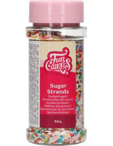 FunCakes Sugar Strands -Farbe Mix- 80g