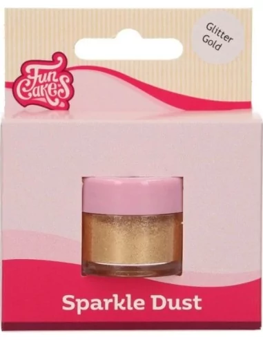 FunCakes Glitter Gold Glitzerndes Lebensmittelpulver