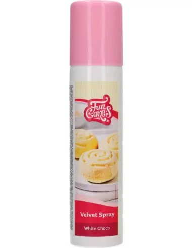 FunCakes Samt-Spray Weiß Schoko 100 ml