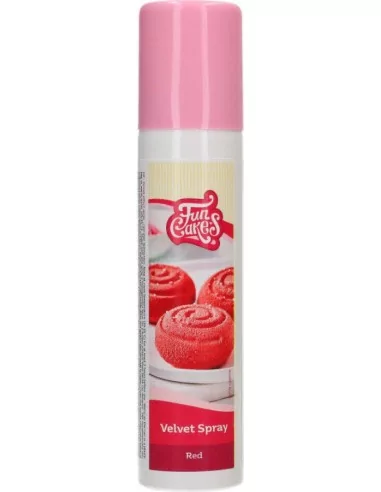 FunCakes Samt-Spray Rot 100 ml