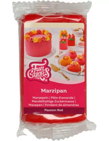 FunCakes Mandelhaltige Zuckermasse Passion Red 250 g