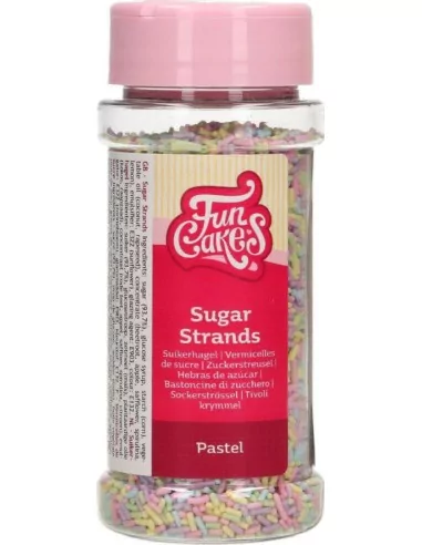 FunCakes Sugar Strands Pastel 80 g