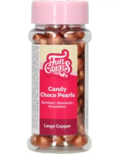 FunCakes Candy Choco Pearls Large Copper 70 g