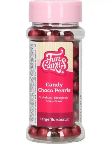 FunCakes Candy Choco Pearls Large Bordeaux 70 g