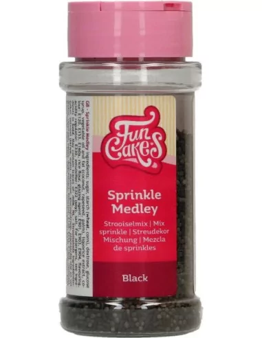 FunCakes Medley Paillettes - Black - 65g