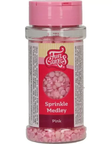 FunCakes Sprinkle Medley Rosa 70g