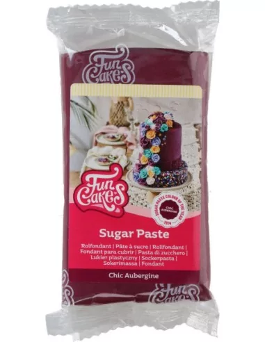 FunCakes Pâte à Sucre Chic Aubergine 250 g