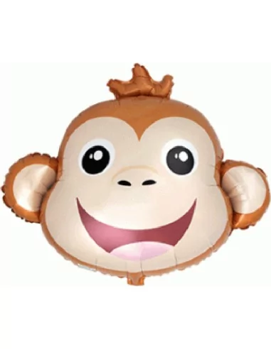 Ballon alu 60cm Tête Singe