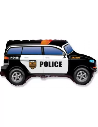 Ballon alu figurine 70cm Voiture de Police