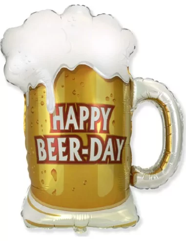 Ballon alu figurine 70cm Happy Beer Day