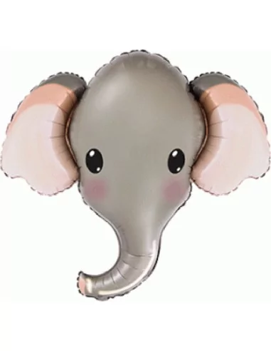 Ballon alu figurine 90cm Tête Éléphant