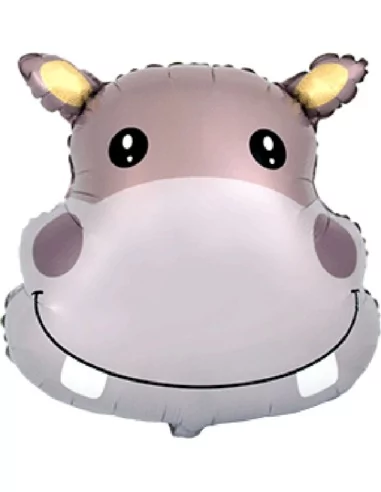 Ballon alu 60cm Tête Hippo