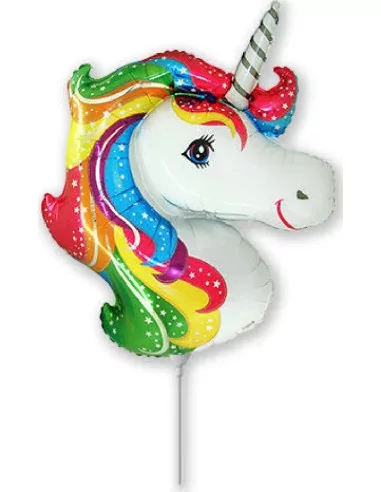 Kleiner Figurenballon Kopf Einhorn