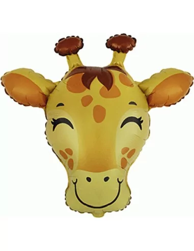 Ballon alu 60cm Tête Giraffe