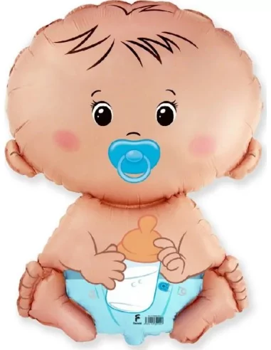 Figurenballon 60cm Baby Jungen